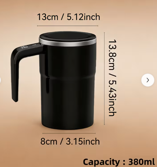 AzoraSA Mixmate Magnetic Mug| USB Rechargeable Coffee & Protein Mixer
