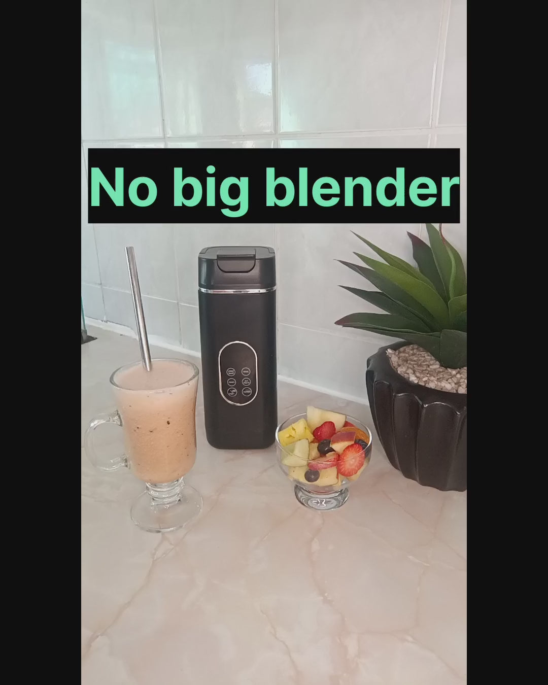 AzoraSA Portable Wireless Blender | USB Rechargeable Smoothie, Baby food, Slushie Cup
